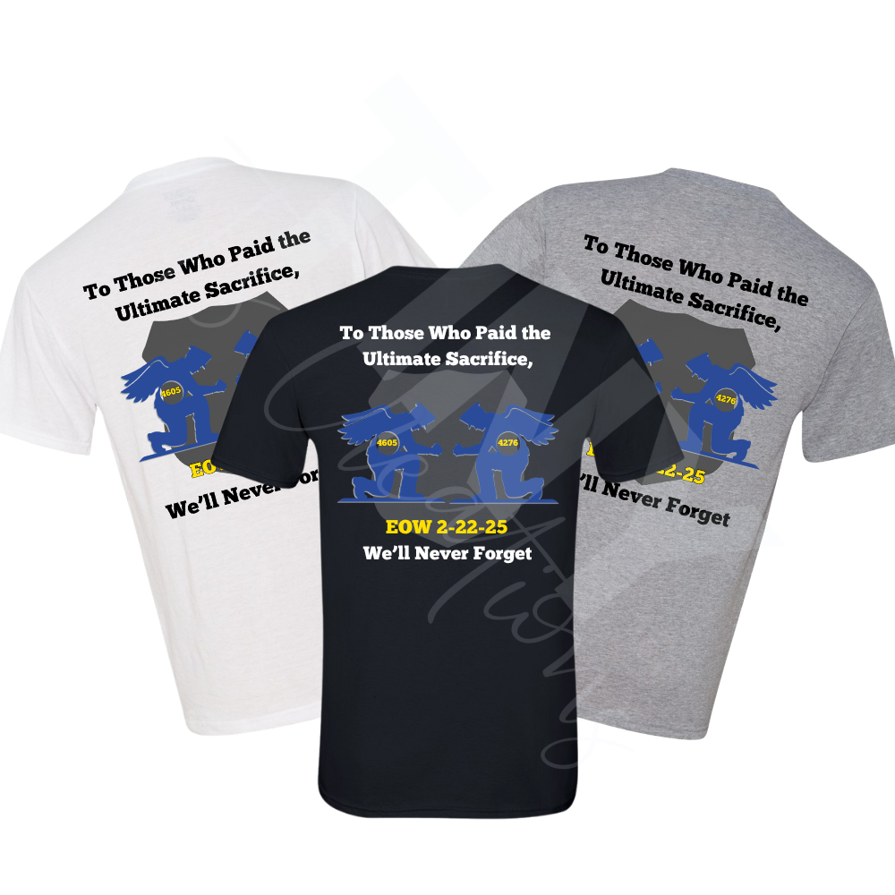 VBPD Memorial Shirt - $10 Of every Shirt sold goes to benefit the Family