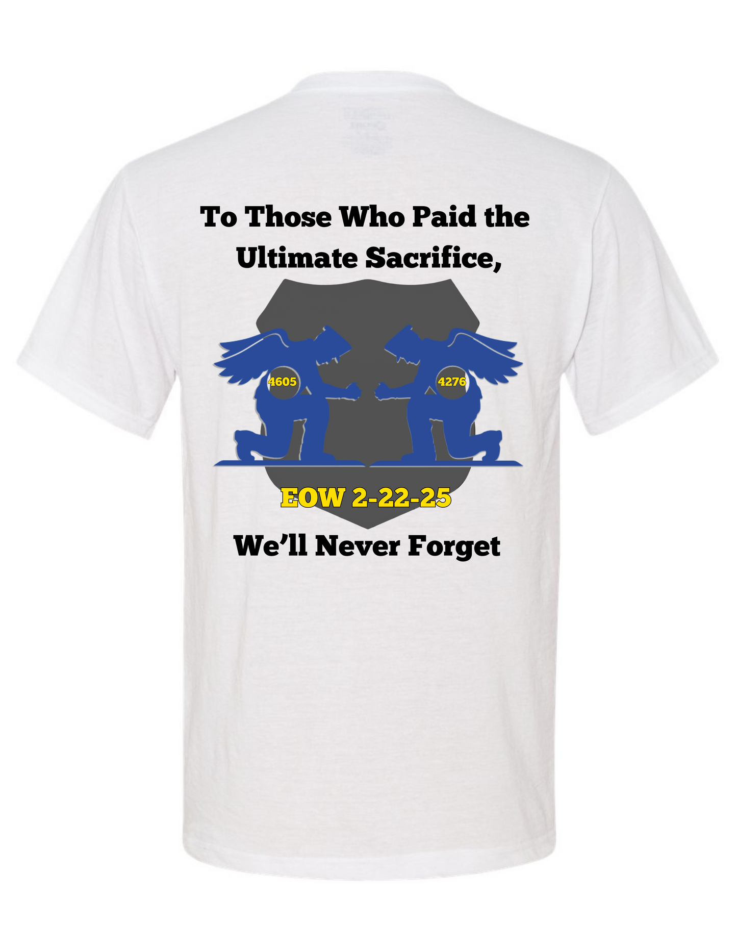 VBPD Memorial Shirt - $10 Of every Shirt sold goes to benefit the Family
