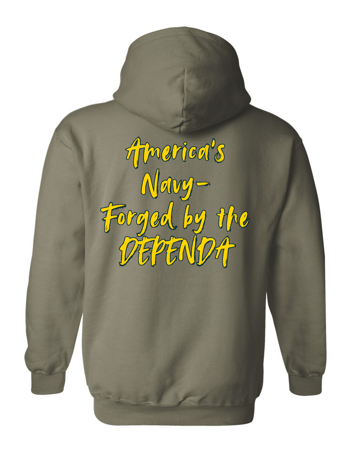 Navy Dependa - Adult Hoodie Heavy