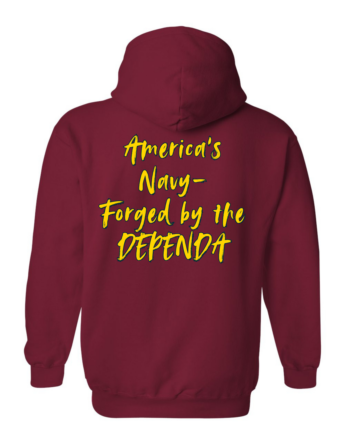 Navy Dependa - Adult Hoodie Heavy