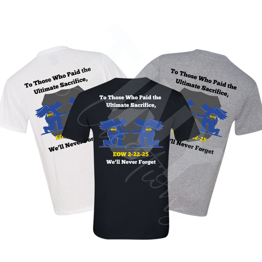 VBPD Memorial Shirt - $10 Of every Shirt sold goes to benefit the Family