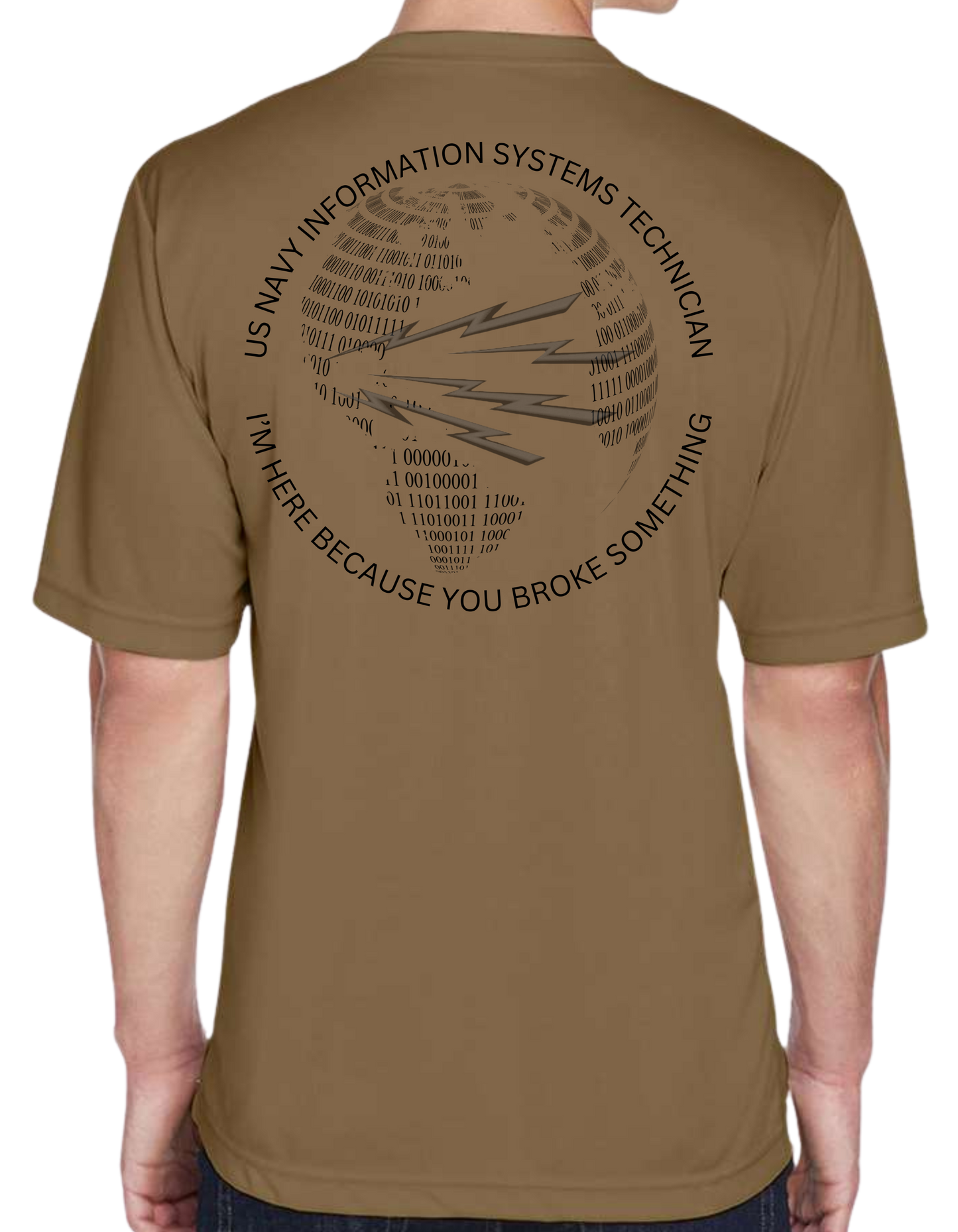 US Navy Information Systems Technician - Coyote Brown T-Shirt
