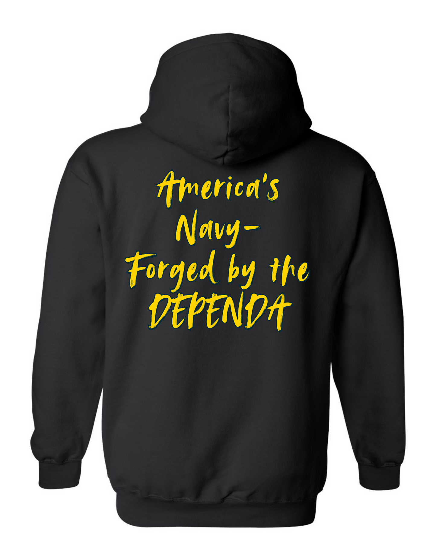 Navy Dependa - Adult Hoodie Heavy