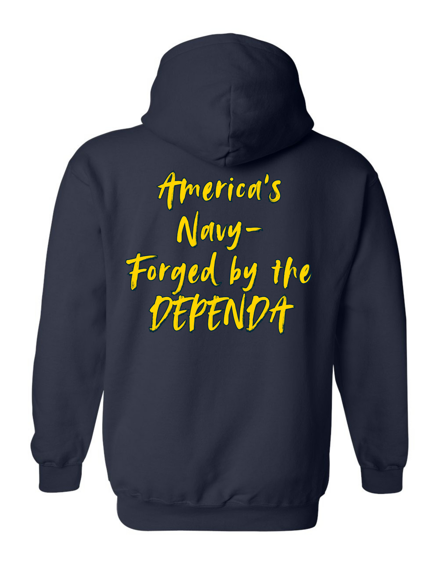 Navy Dependa - Adult Hoodie Heavy