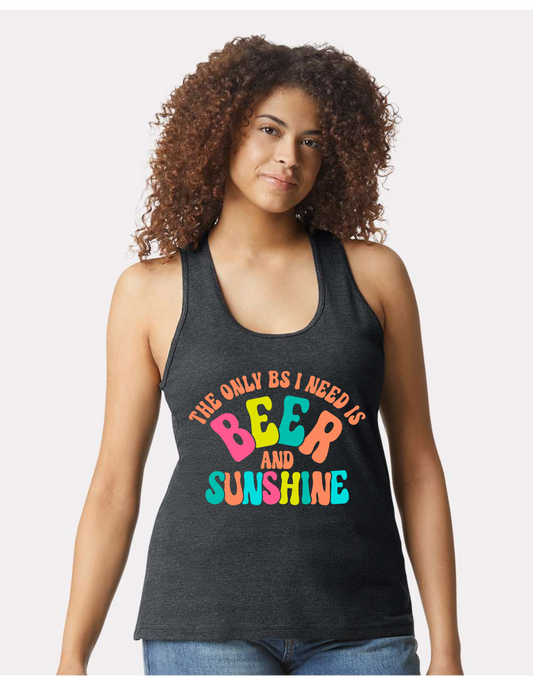 Beer and Sunshine Adult Women's Tank-Top
