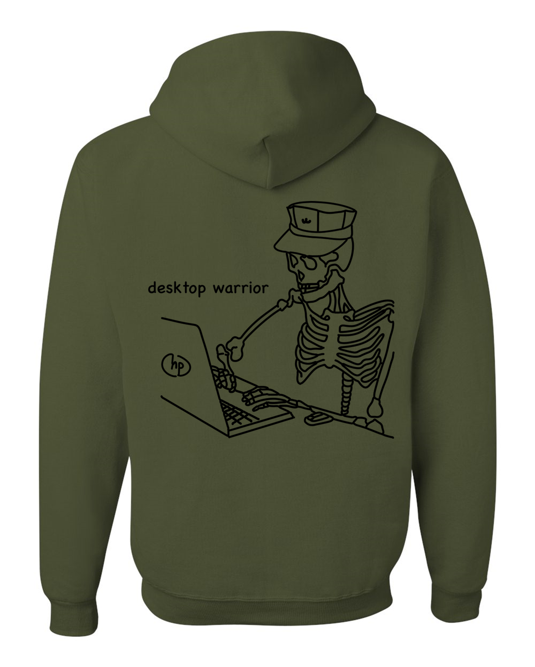 Desktop Warrior - Military Green