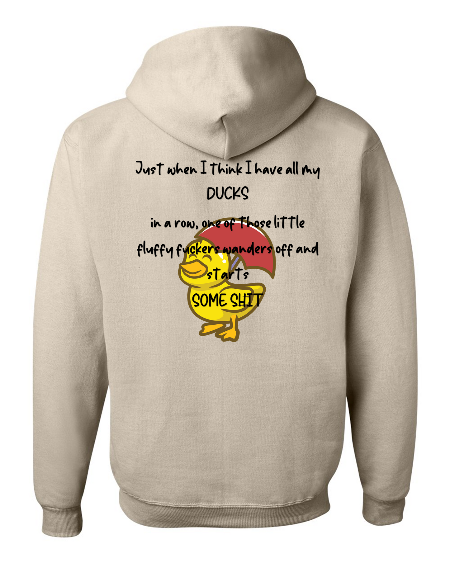 Ducks in a Row - Adult Hoodie Heavy