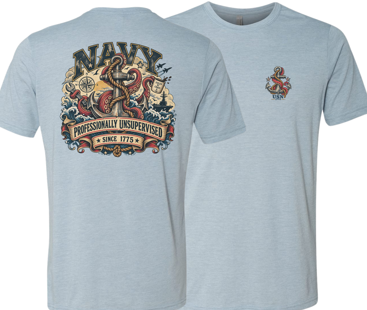 TSC Fundraising - Navy Unsupervised Since 1775 T-Shirt or Hoodie