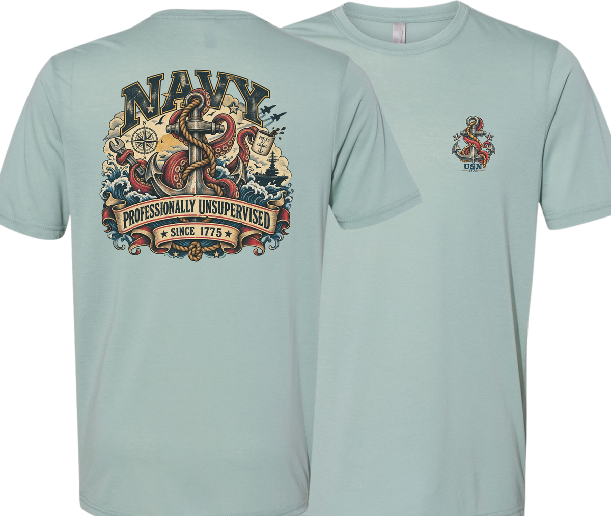 TSC Fundraising - Navy Unsupervised Since 1775 T-Shirt or Hoodie